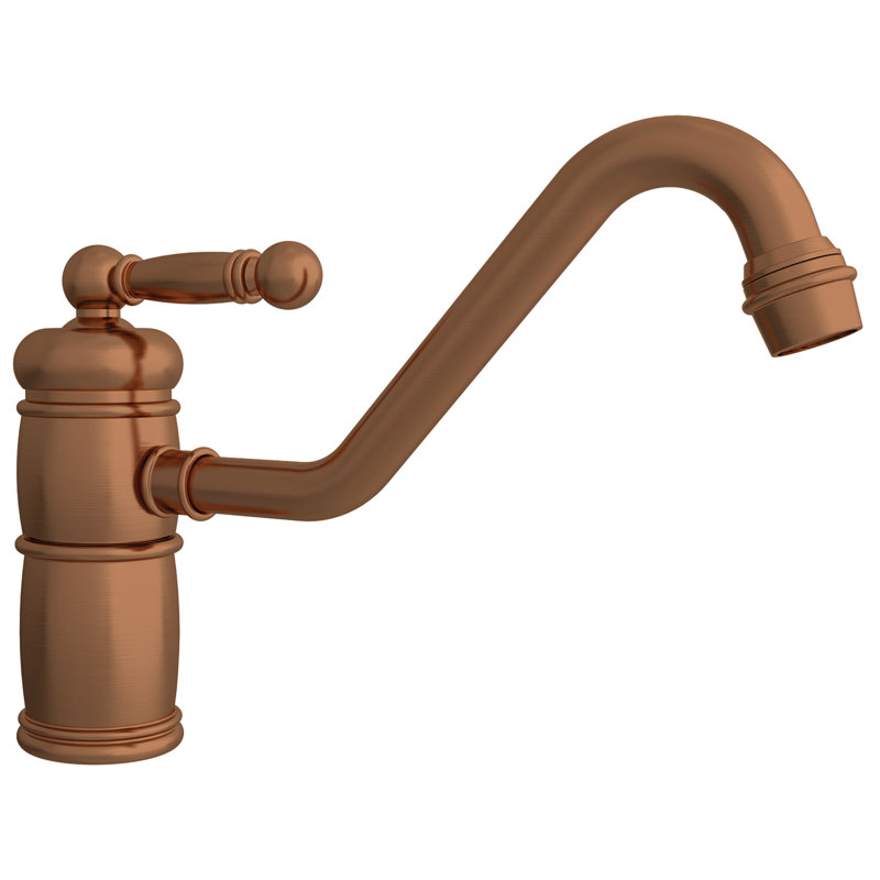 Nadya Single Handle Kitchen Faucet, Antique Copper