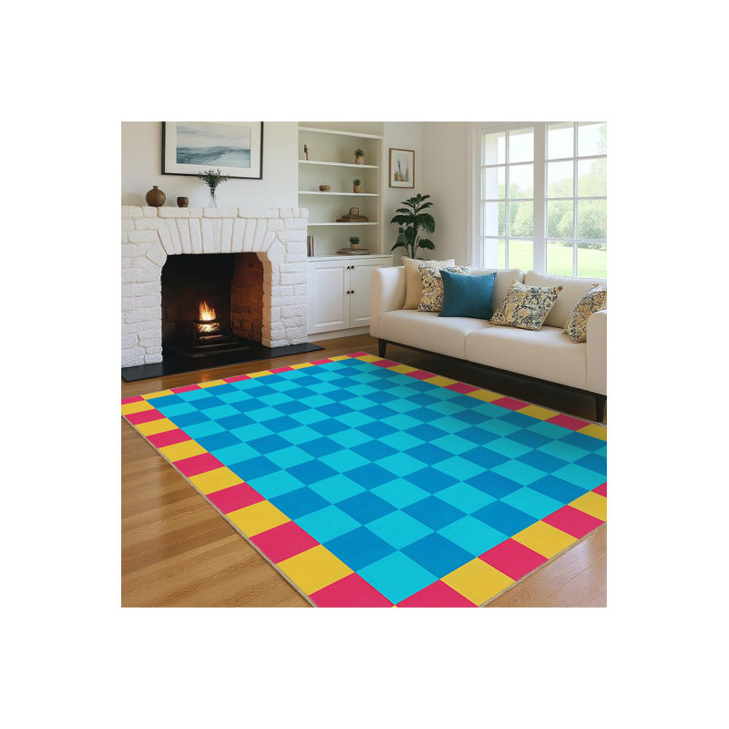 Tapis bleu Mosso, 2 pi x 2 pi 11 po