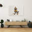 Playful Raccoon Skater Contemporary Forest Wall Art Print 1 Piece Wrapped Canvas Wall Art-1141963276