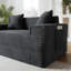 Canapé modulaire 61 po en velours côtelé 61 po sans assemblage-1521371706