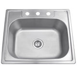 Madaket 25" 304 Stainless Steel Drop-In Single Basin Kitchen Sink