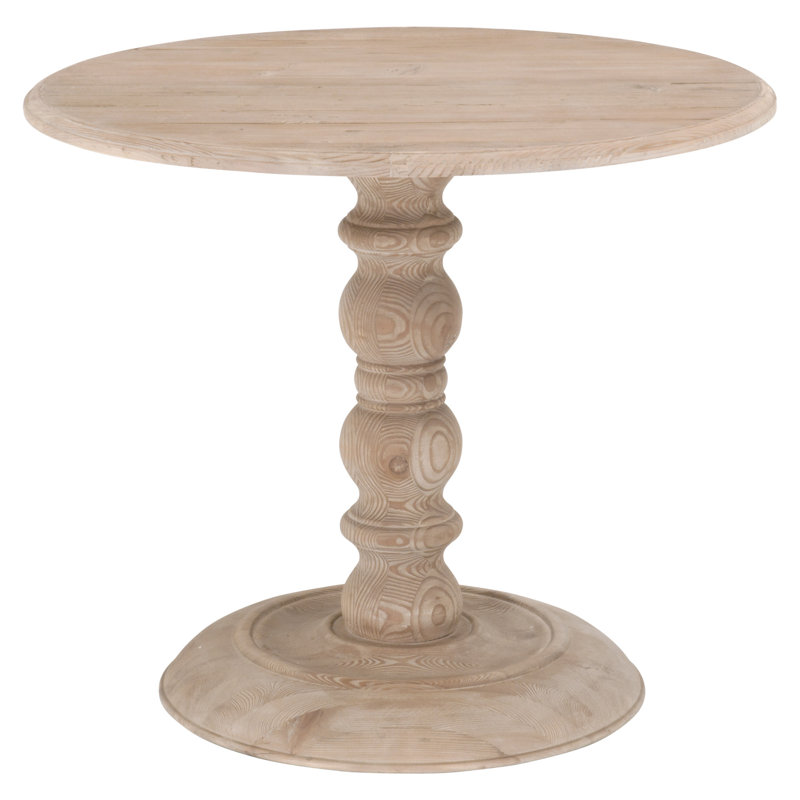 Helmut Round Solid Wood Base Dining Table, 30" H x 35.5" L x 35.5" W