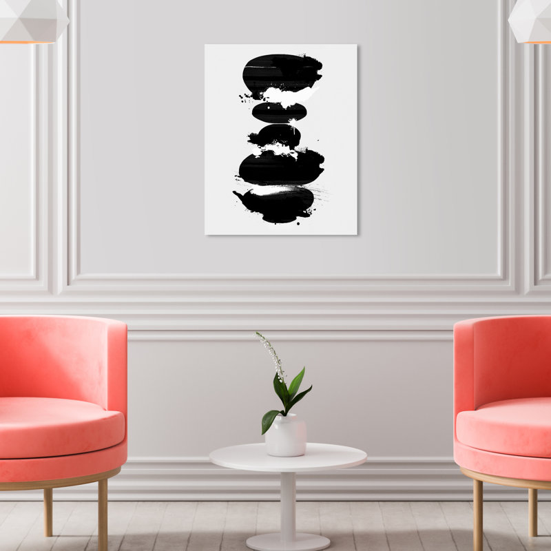 « perfect balance noir », impression sur toile, H 45 po x l 36 po x P 1,5 po