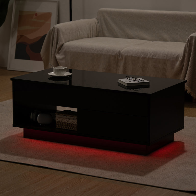 Table basse simple Bjarke, Noir