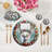 Claus Reindeer Cotton Sateen Dinner Napkins