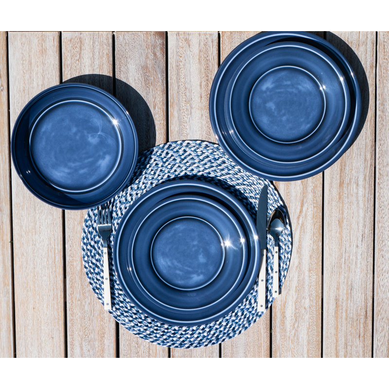 Madison NewWave Melamine Dinner Plate, Blue