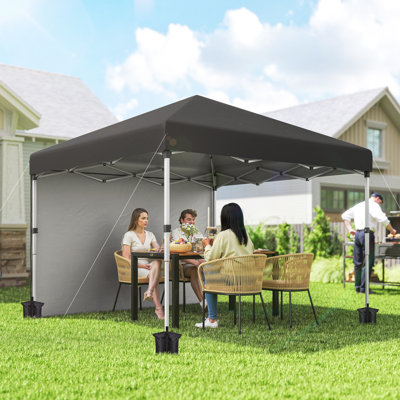 Auvent escamotable 10 pi x 10 pi avec sac de transport latéral amovible