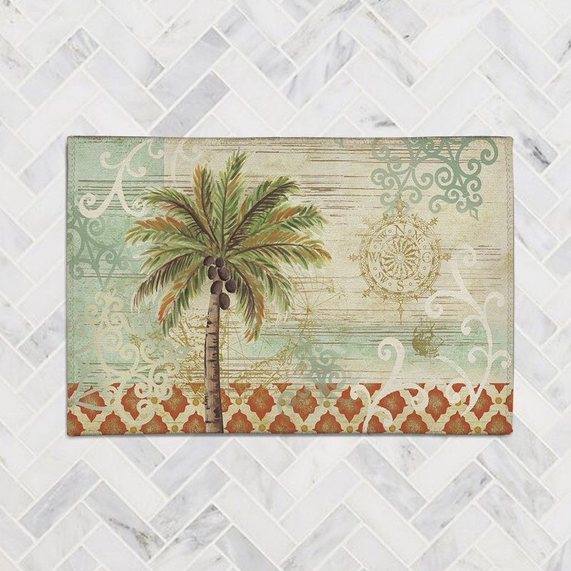 Spice Palm Chenille Indoor Rug, Rectangle 2' x 3'