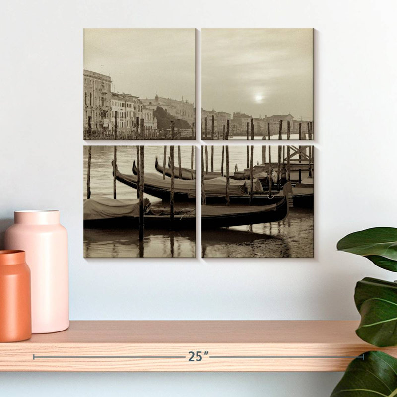 Gondoles Mehar Venezia, H 18 po x l 18 po