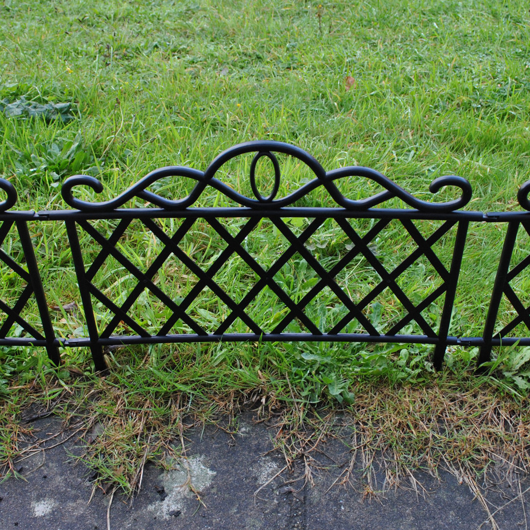 Plastic Lawn Edging Lattice Panels (45cm x 35cm) Border Path Edge - Set of 10 - Image 3