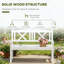 Banc de jardin en bois de style nordique (blanc)
