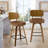 26" Swivel Upholstered Counter Height Bar Stool-830138022-823337385