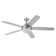 52" Romario 5 - Blade Standard Ceiling Fan with Remote Control and Light Kit Included