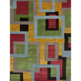 Abstract Area Rug in Agate