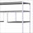 Rustic Grey Oak And Chrome 8-Shelf Bookshelf