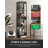 67'' Modern Glass Display Cabinet with Adjustable Shelves, RGB LED Lights & Remote Control, Small-Space Storage Solution-990860594