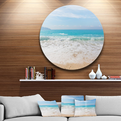 «Permit White Waves Kissing Beach Sand», photographie