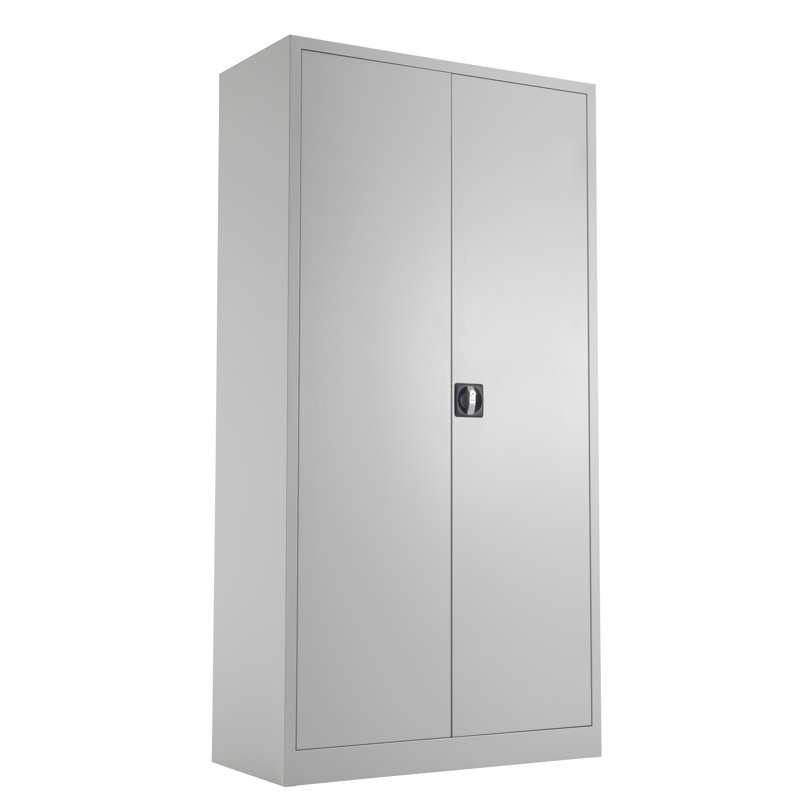 2 -Door 4 -Shelf, Grey, 179cm H x 92cm W x 42cm D