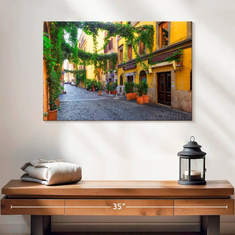 Senne Street In Trastevere, H 16 po x l 24 po