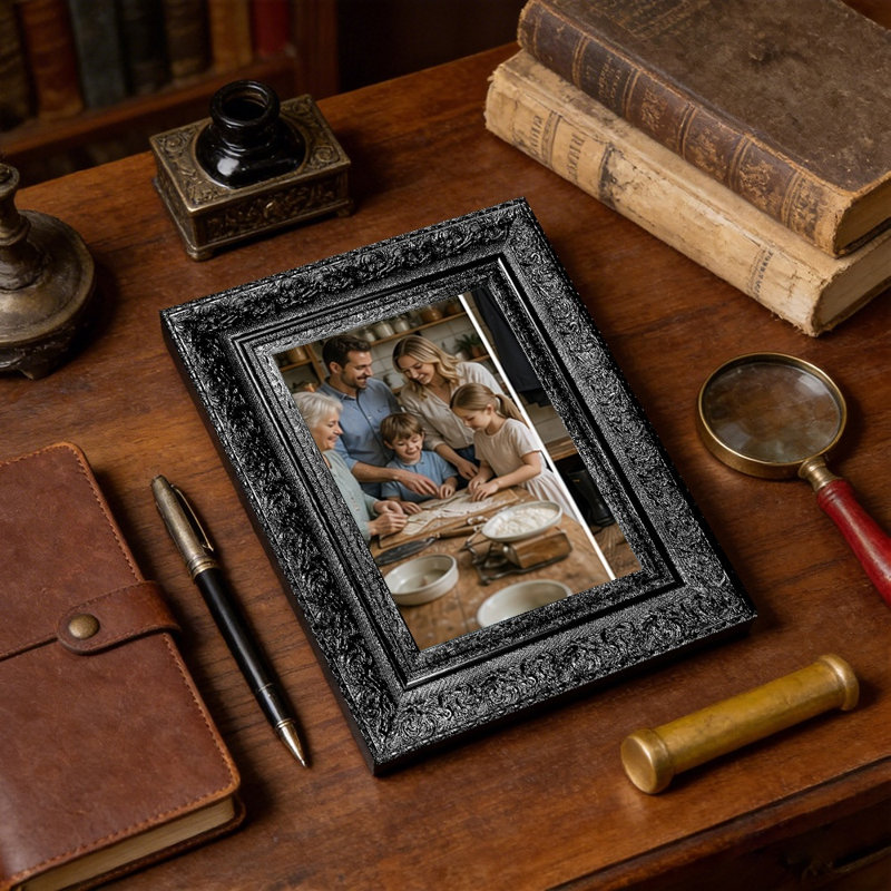 Cadre photo 5PC x 7 "5PC, Black, 1, 5" W x 7" H
