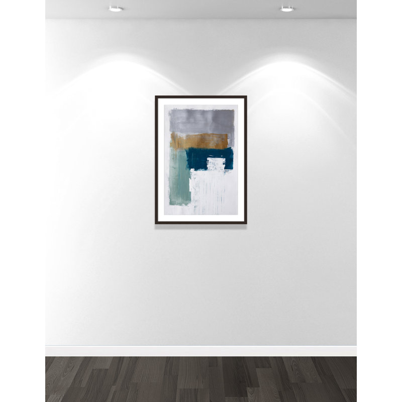 «Malibu Springs I Print» par Filippo Ioco, L 25,5 po x H 35,5 po, Noyer à grain ouvert, Imprimé mat