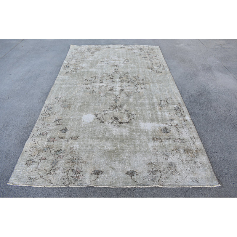 Classic Rug, 61.8x108.3 Inch White Patchwork Rug
