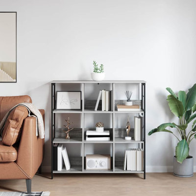 102cm W Steel Etagere Bookcase