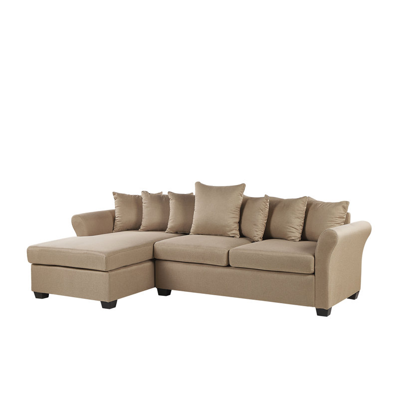 Douglassville 3 Seater Corner Sofa , Beige