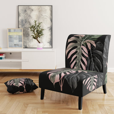 Moorton - Upholstered Tropical Accent Chair And Arm Chair