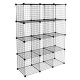 Mount-It! Wire Cube Storage Organizer - 12 Cubes