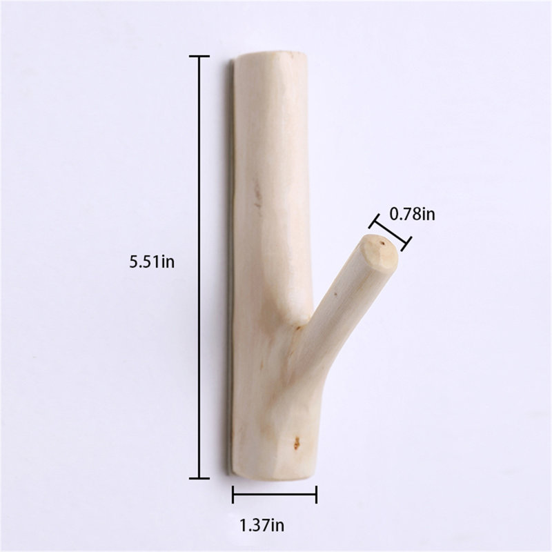 Branchout Solid Wood Hook Rack