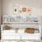 Modern Daybed With Storage Shelves And 2 Drawers-889292002