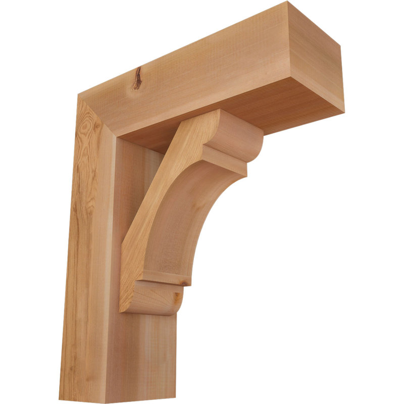 Support de bloc olympique avec entretoise décalée, 26 x 22, Cèdre rouge occidental de l 7 1/2 po (lisse)