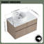 Meuble-lavabo mural 32 po avec lavabo en céramique, 2 portes à fermeture douce et 1 tiroir-702782839