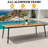 10 - Person Aluminum Outdoor Dining Set with Stackable Chairs-1656011199