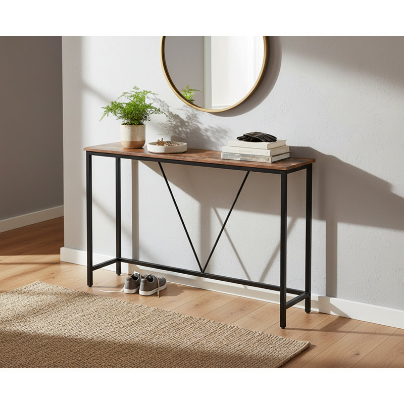 120cm Console Table, Rustic Brown