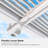 White Outdoor Louvered Pergola Aluminum Pergola with Adjustable Roof-593520512