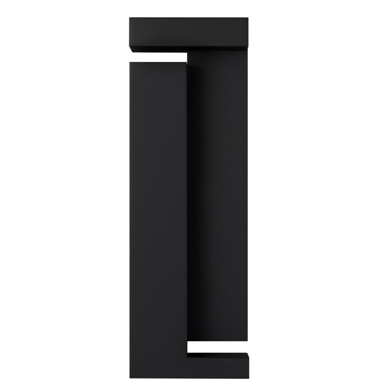 Applique murale à DEL 45,7 cm (18 po), 3 températures de couleur sélectionnables, intensité variable, DEL écoénergétique, diffuseur en verre sérigraphié haute performance, applique en acier noir avec 3000 K / 4000 K / 5000 K sélectionnables, 850