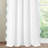 Coastal Chic Scallop Edge Window Curtain 2 Panels Set, Light Blue 52" W X 96" L,2pcs-543999970-543999969
