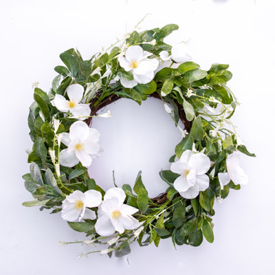 Faux Magnolia 20'' Wreath