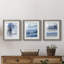 «Soft Solace Indigo», ensemble de 3 cadres photo-454968003-454968002
