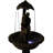 Hornsby Lovers' Umbrella Traditional Brown Polyresin Solar Fountain with LEDs