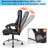 Adelinde Kneading Massage Office Chair with Heating Function, Height Adjustable, Footrest and Reclining Backrest-1814962124
