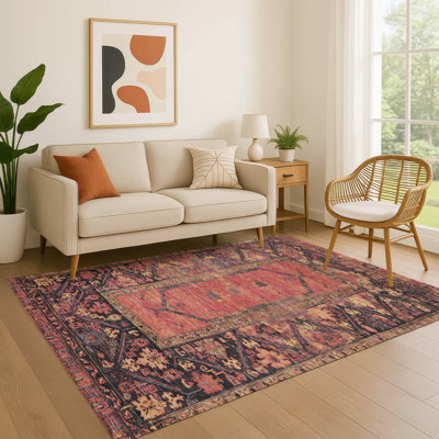 Premium Machine Washable Lubbers AMF1727 Global Rug