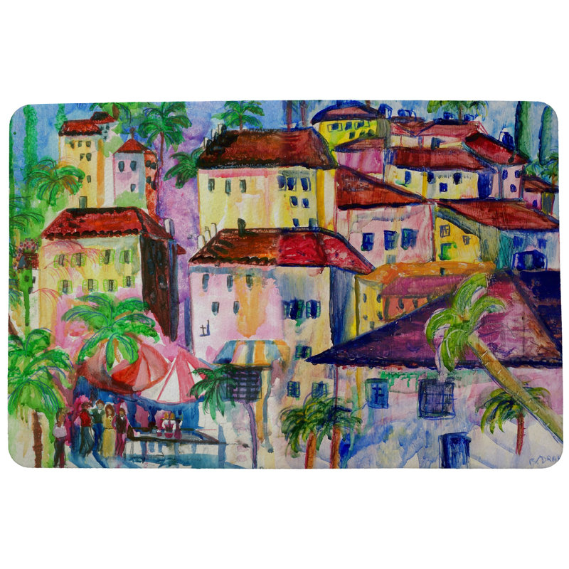 Tapis d'intérieur antidérapant Simonds Fun City, Rectangulaire : 1 pi 6 po x 2 pi 2 po