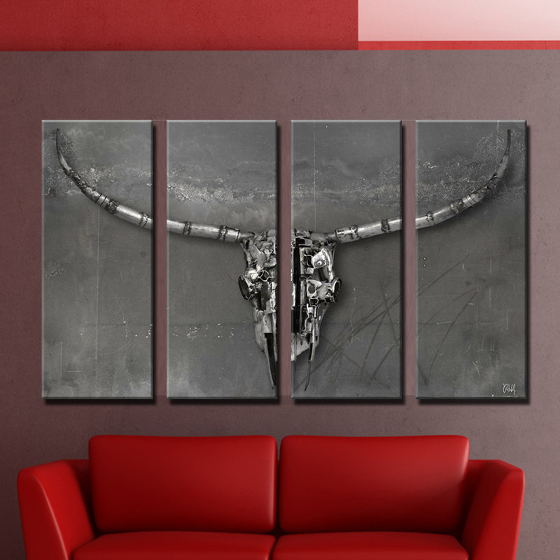 « born2bwild ix », ensemble de 4 reproductions de photos encadrées sur toile grise