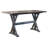Darreio 72" Farmhouse Counter Height Rectangle Kitchen Dinette Dining Table with Double Pedestal Base