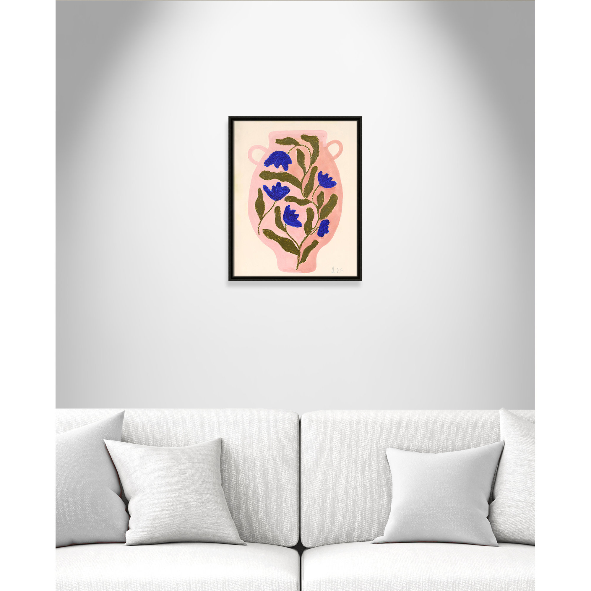 Vase No. 01 Print by Camilla Bergqvist, 21.5" H x 17.5" W, Espresso
