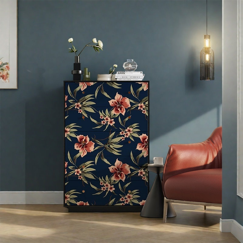 Armoire de rangement avec poignées en métal robuste