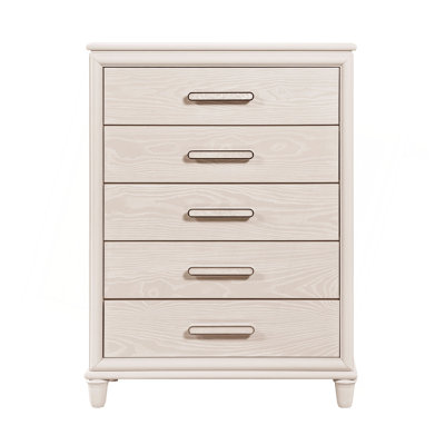 Modern Glam Style Five-Drawer Storage Chest Wooden Bedroom Furniture 1Pc